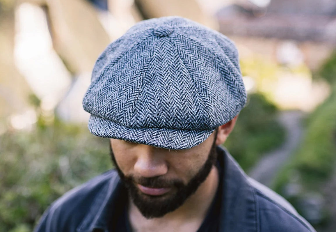 The B3 Newsboy Cap - Harris Tweed - Shopify