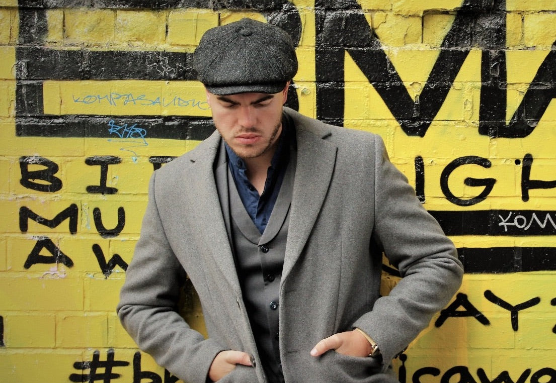 B1 Colmore Row Newsboy Cap - Harris Tweed - Shopify