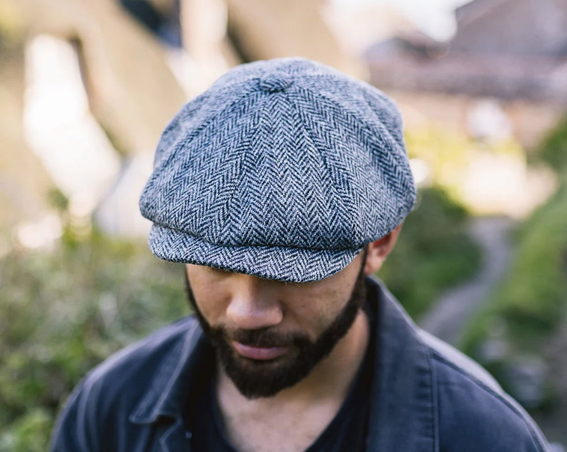 The B3 Newsboy Cap - Harris Tweed - Shopify